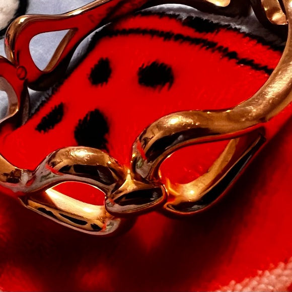 14K Gold Slip On Resin Core Bangle Bracelet - Picture 10 of 12